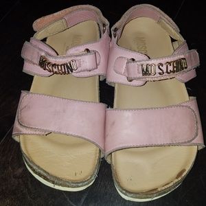 Authentic moschino kids sandals